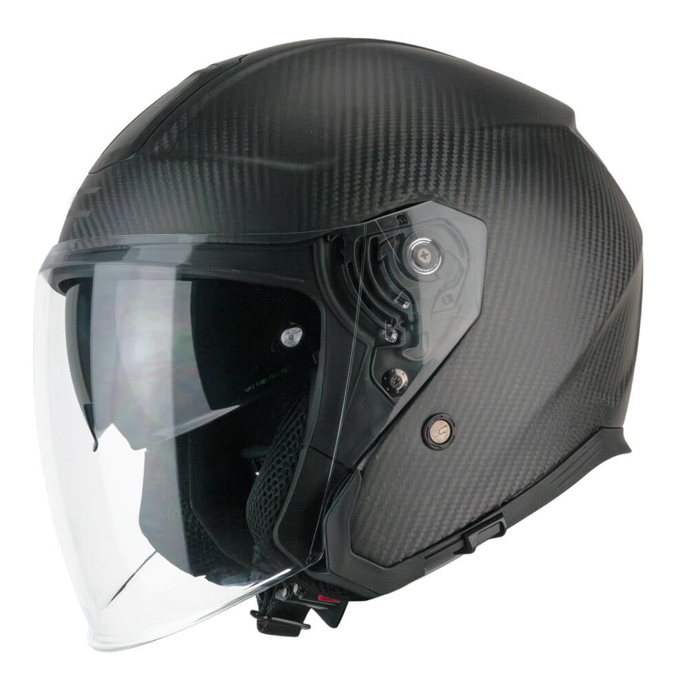 Casco Moto Jet CGM 136C RNA PRO CARBON Nero Opaco