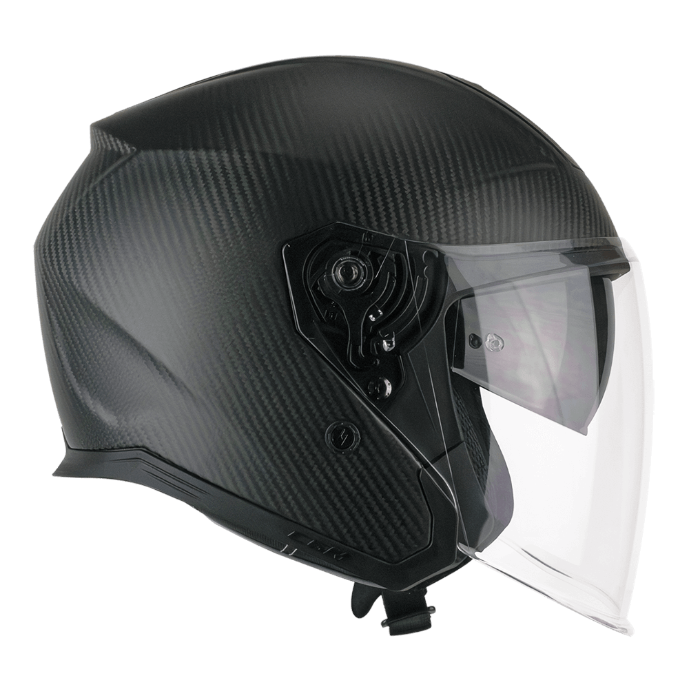 Casco Moto Jet CGM 136C RNA PRO CARBON Nero Opaco
