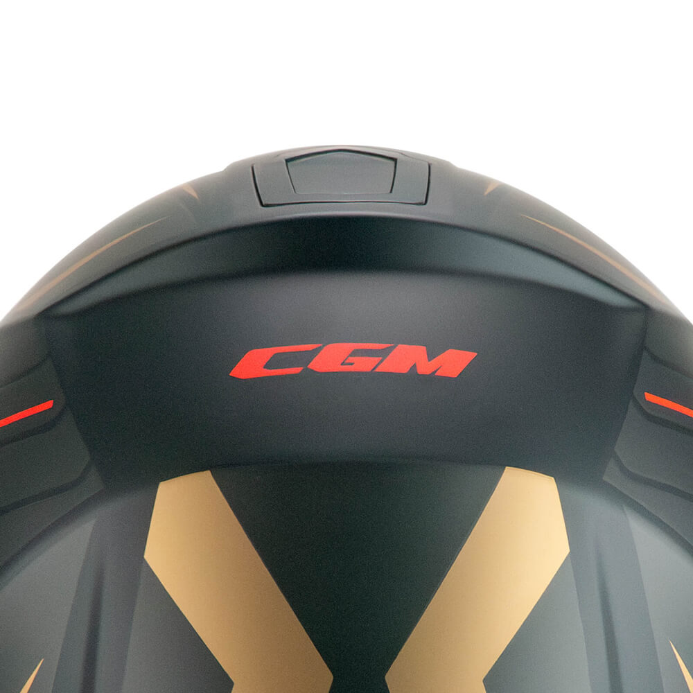 Casco Moto Jet CGM 136S RNA RACE Grigio Rosso Opaco