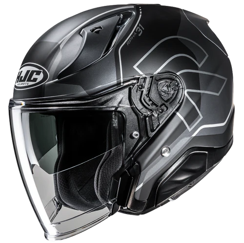 Casco Moto Jet HJC RPHA 31 DEREEN MC5SF Nero Titanio Opaco