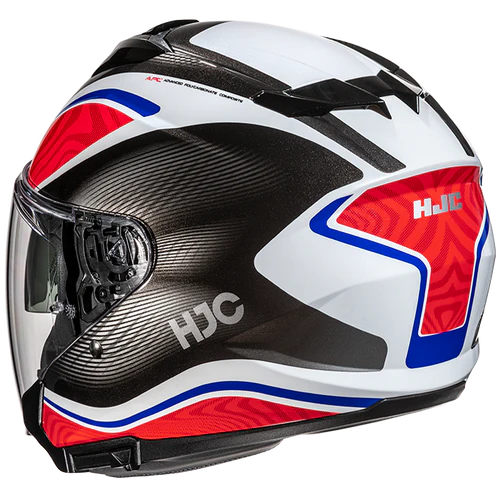Casco Moto Jet HJC i31 DEPE MC21 Nero Bianco Rosso Blu Lucido