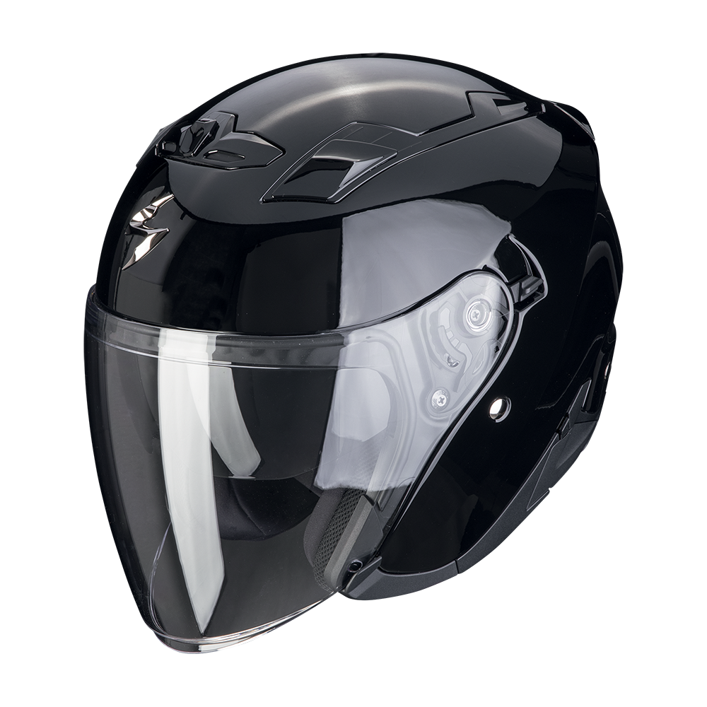 Casco Moto Jet SCORPION EXO-230 Solid Nero Lucido