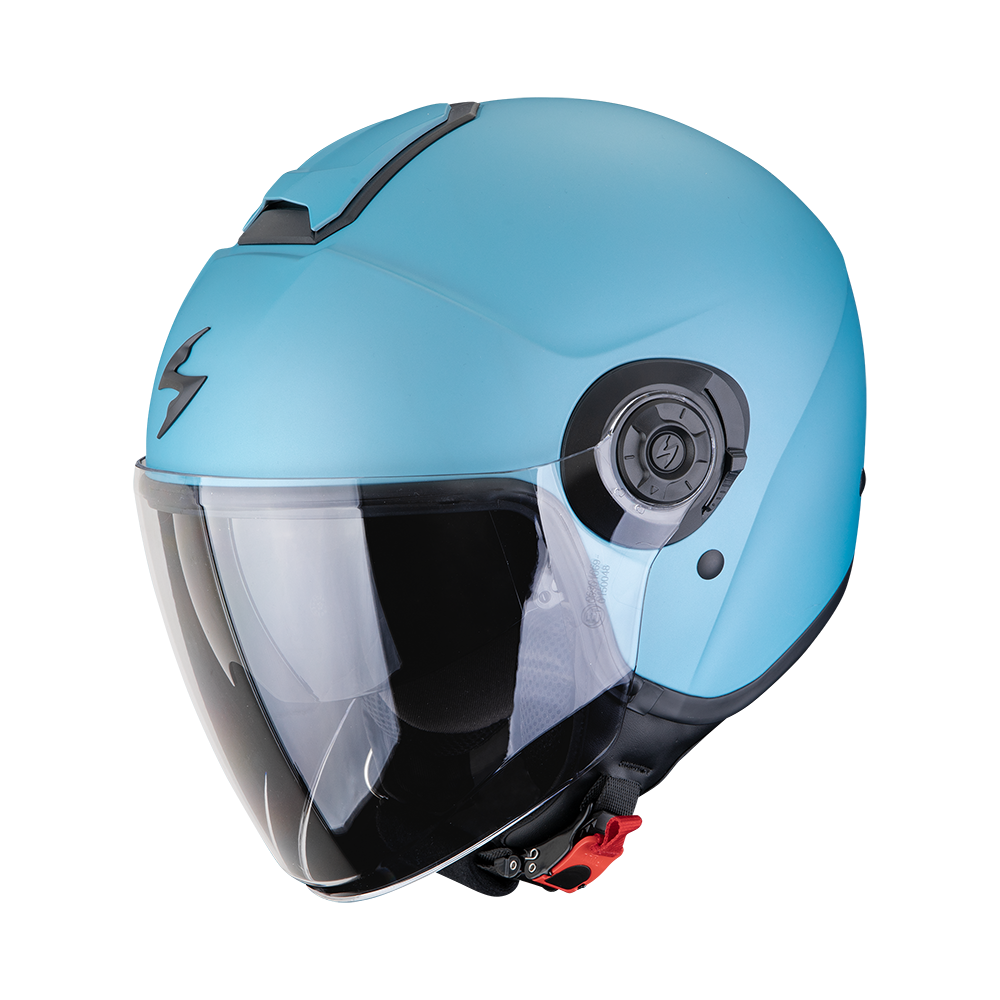 Casco Moto Jet SCORPION EXO-CITY 2 SOLID Celestial Blu Opaco