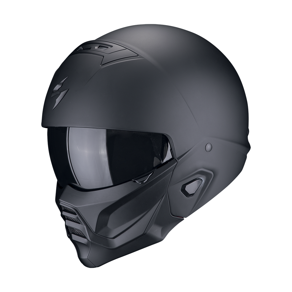 Casco Moto Jet SCORPION EXO COMBAT 2 SOLID Nero Opaco