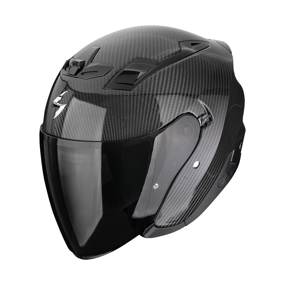 Casco Moto Jet SCORPION EXO Z1 CARBON SOLID Nero Lucido