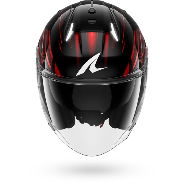 Casco Moto Jet SHARK SKWAL i3 JET LIGHT-BLUR Nero Rosso Bianco Lucido