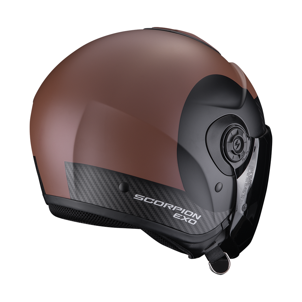 Casco Moto Jet Scorpion EXO CITY 2 SHEER Marrone Nero Opaco