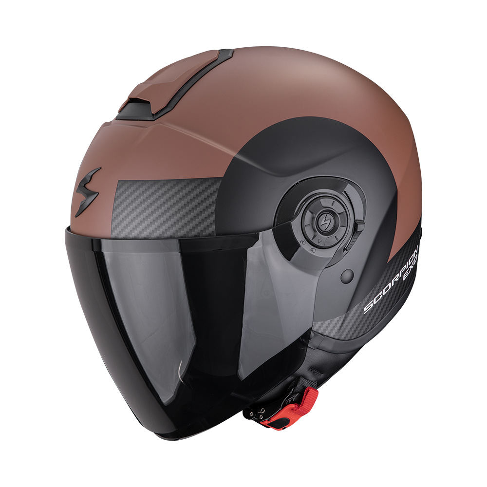 Casco Moto Jet Scorpion EXO CITY 2 SHEER Marrone Nero Opaco