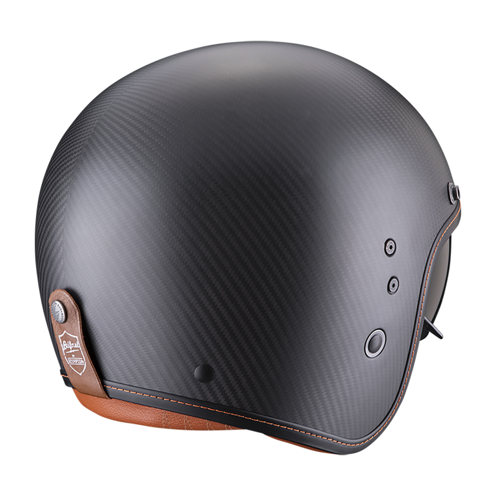 Casco Moto Jet Vintage SCORPION BELFAST EVO CARBON Nero Opaco