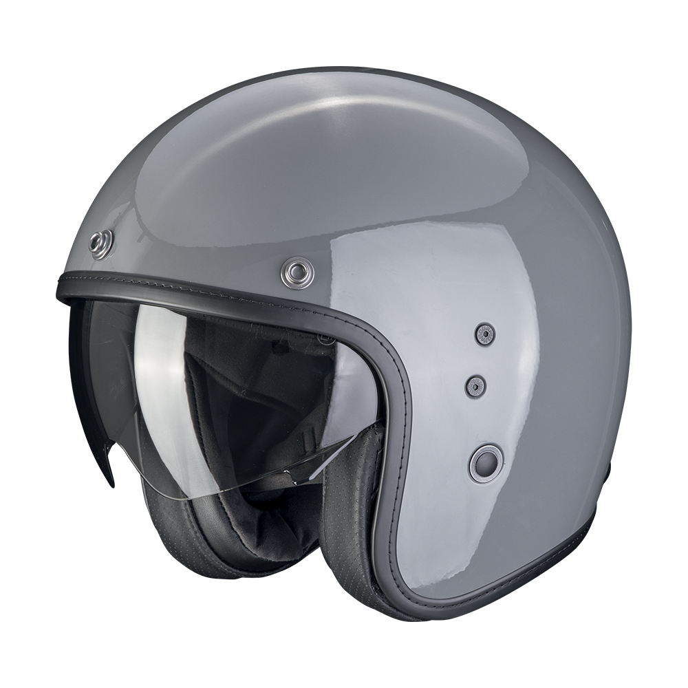 Casco Moto Jet Vintage SCORPION BELFAST EVO Solid Grigio Chiaro