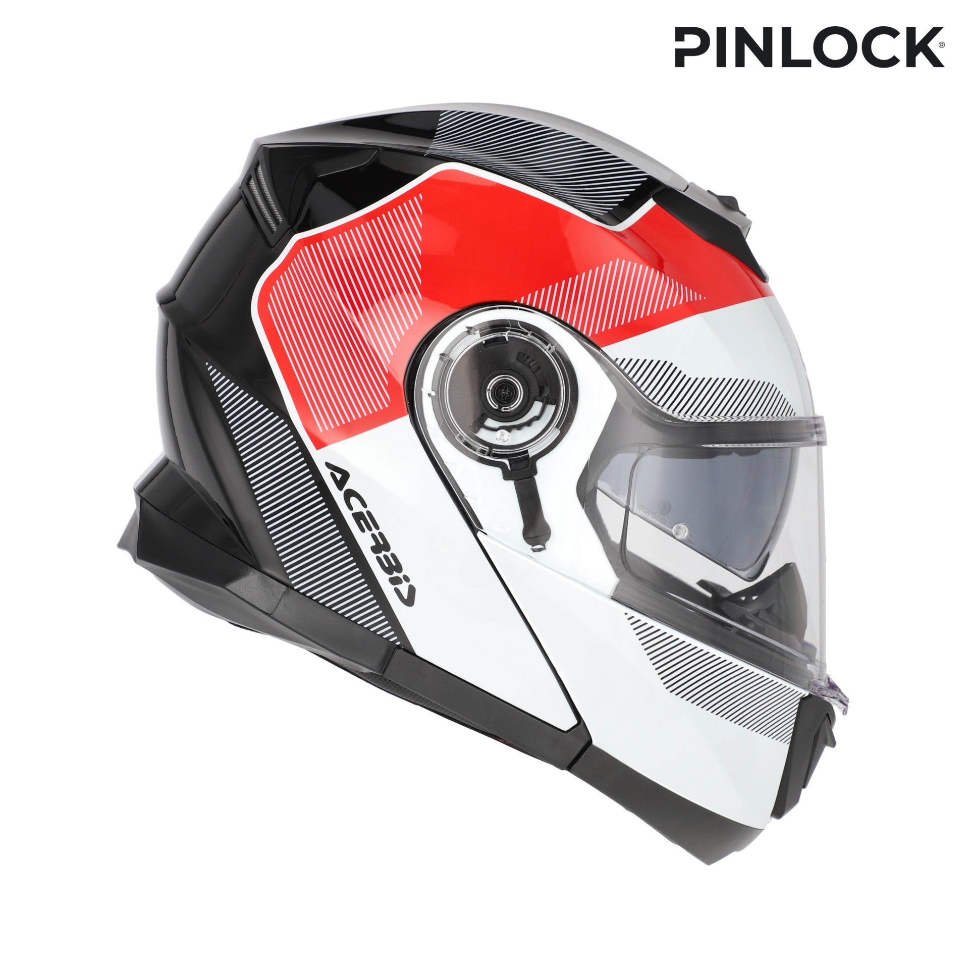 Casco Moto Modulare ACERBIS SEREL 2206 Bianco Rosso