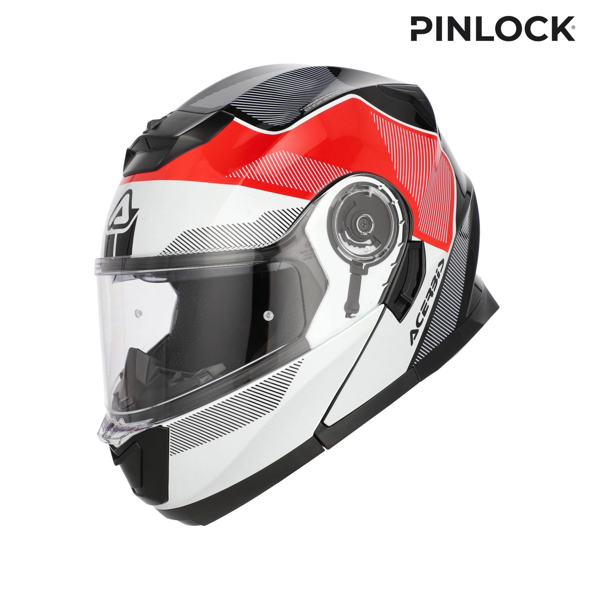Casco Moto Modulare ACERBIS SEREL 2206 Bianco Rosso