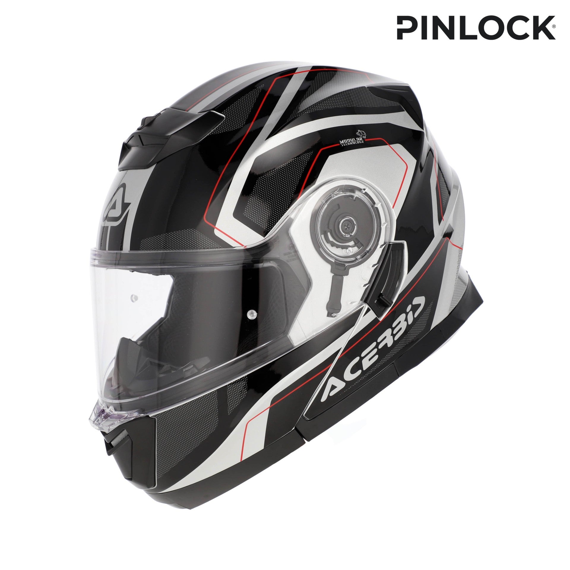 Casco Moto Modulare ACERBIS SEREL 2206 Nero Argento