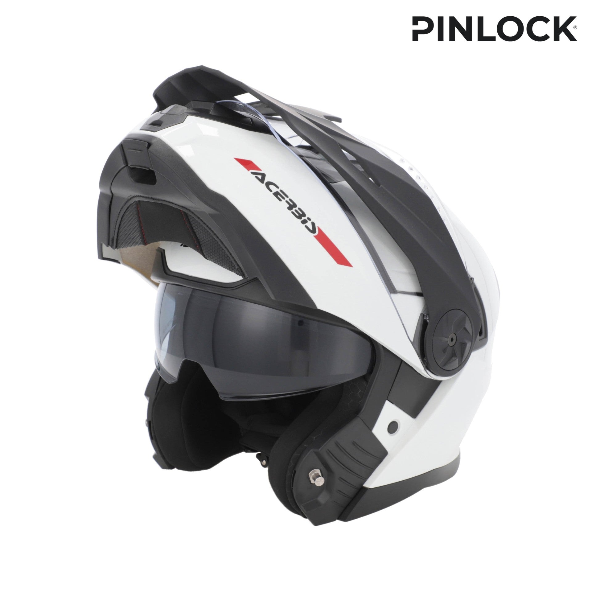 Casco Moto Modulare Adventure ACERBIS RIDER Bianco