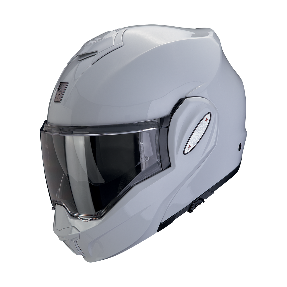 Casco Moto Modulare Flip-Back SCORPION EXO TECH EVO PRO SOLID Grigio Chiaro