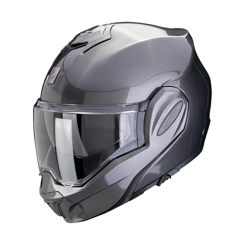Casco Moto Modulare Flip-Back SCORPION EXO TECH EVO PRO SOLID Grigio Metal