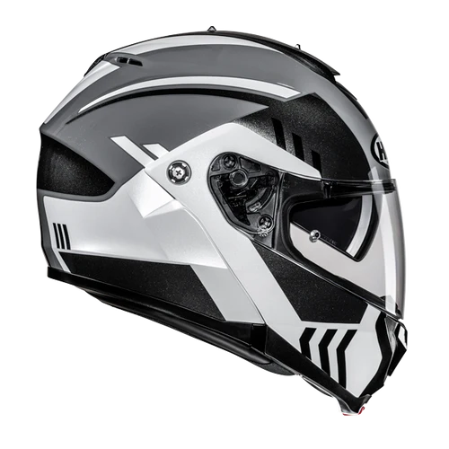 Casco Moto Modulare HJC C91N KAON MC5 Bianco Grigio Nero Lucido