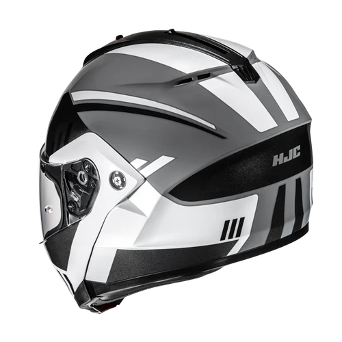 Casco Moto Modulare HJC C91N KAON MC5 Bianco Grigio Nero Lucido