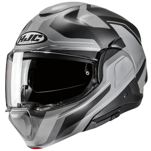 Casco Moto Modulare HJC F100 BIOS MC5SF Grigio Antracite Lucido