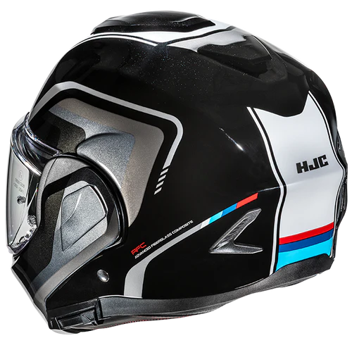 Casco Moto Modulare HJC F100 REFF MC21 Nero Antracite Bianco Rosso Blu