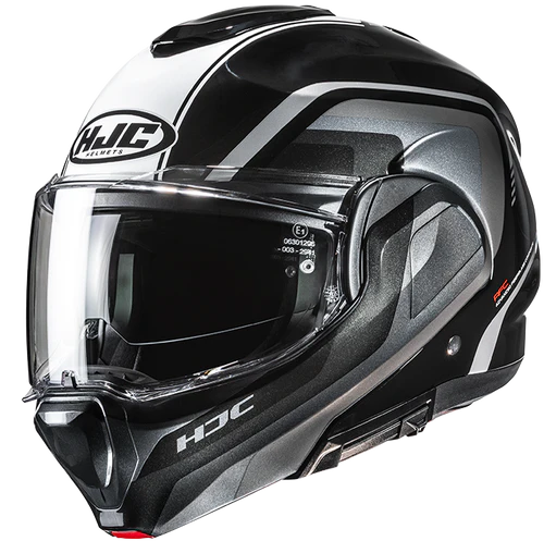 Casco Moto Modulare HJC F100 REFF MC21 Nero Antracite Bianco Rosso Blu
