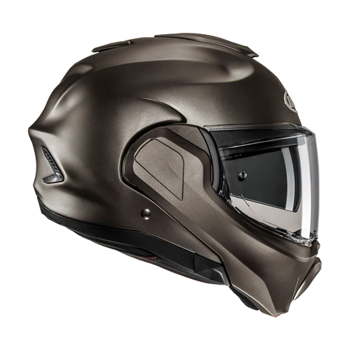 Casco Moto Modulare HJC F100 SEMI FLAT TITANIUM Titanio Opaco
