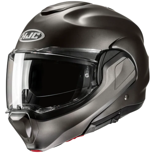 Casco Moto Modulare HJC F100 SEMI FLAT TITANIUM Titanio Opaco