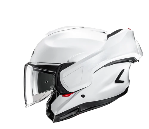 Casco Moto Modulare HJC F100 SOLID PEARL WHITE Bianco Perla Lucido