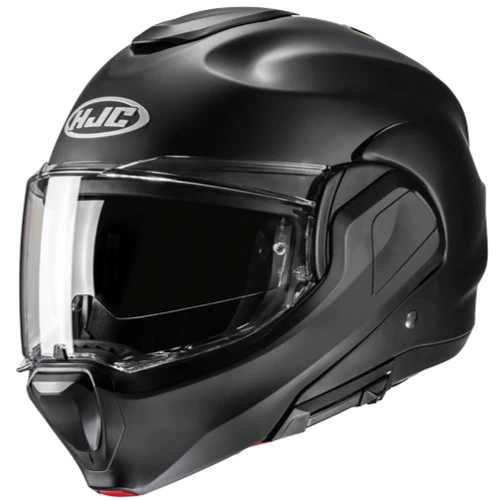 Casco Moto Modulare HJC F100 SOLID SEMI FLAT BLACK Nero Opaco
