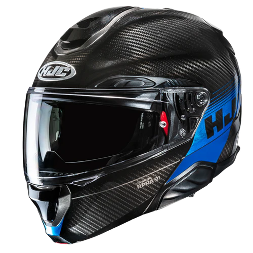 Casco Moto Modulare HJC RPHA 91 CARBON ELIG MC2 Nero Blu Lucido
