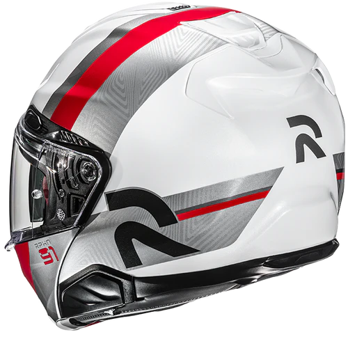 Casco Moto Modulare HJC RPHA 91 FENSH MC1 Bianco Argento Rosso Lucido