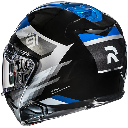 Casco Moto Modulare HJC RPHA 91 MADAL MC2 Nero Argento Blu Lucido