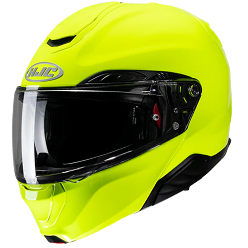Casco Moto Modulare HJC RPHA 91 SOLID FLUORESCENT GREEN Verde Fluo Lucido