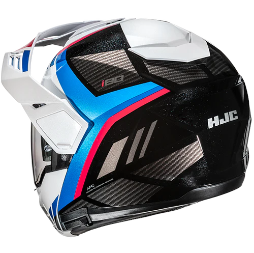Casco Moto Modulare HJC i80 IMES MC21 Bianco Nero Rosso Blu Lucido