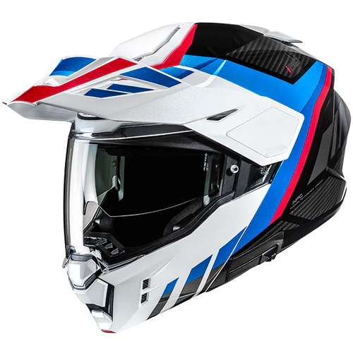 Casco Moto Modulare HJC i80 IMES MC21 Bianco Nero Rosso Blu Lucido