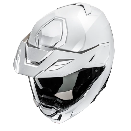 Casco Moto Modulare HJC i80 SOLID PEARL WHITE Bianco Lucido