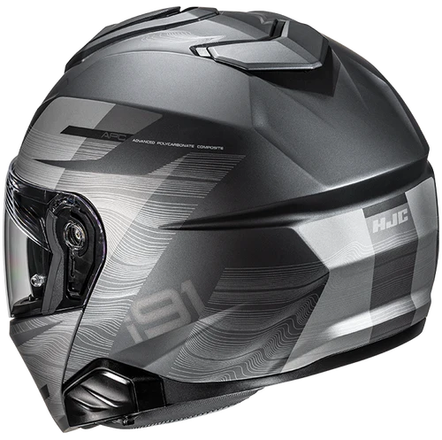 Casco Moto Modulare HJC i91 DUSK MC5SF Titanio Argento Opaco