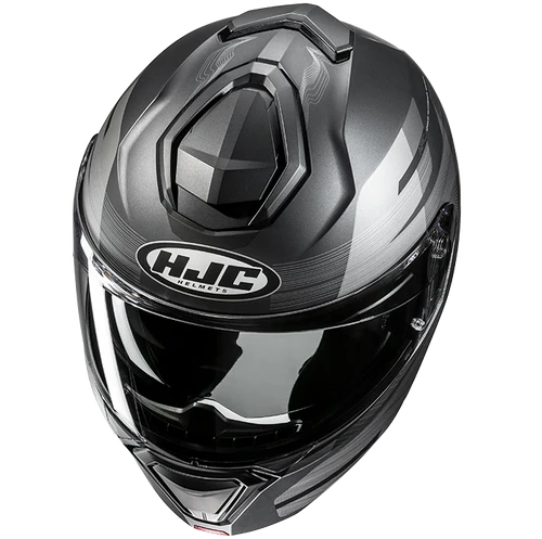 Casco Moto Modulare HJC i91 DUSK MC5SF Titanio Argento Opaco