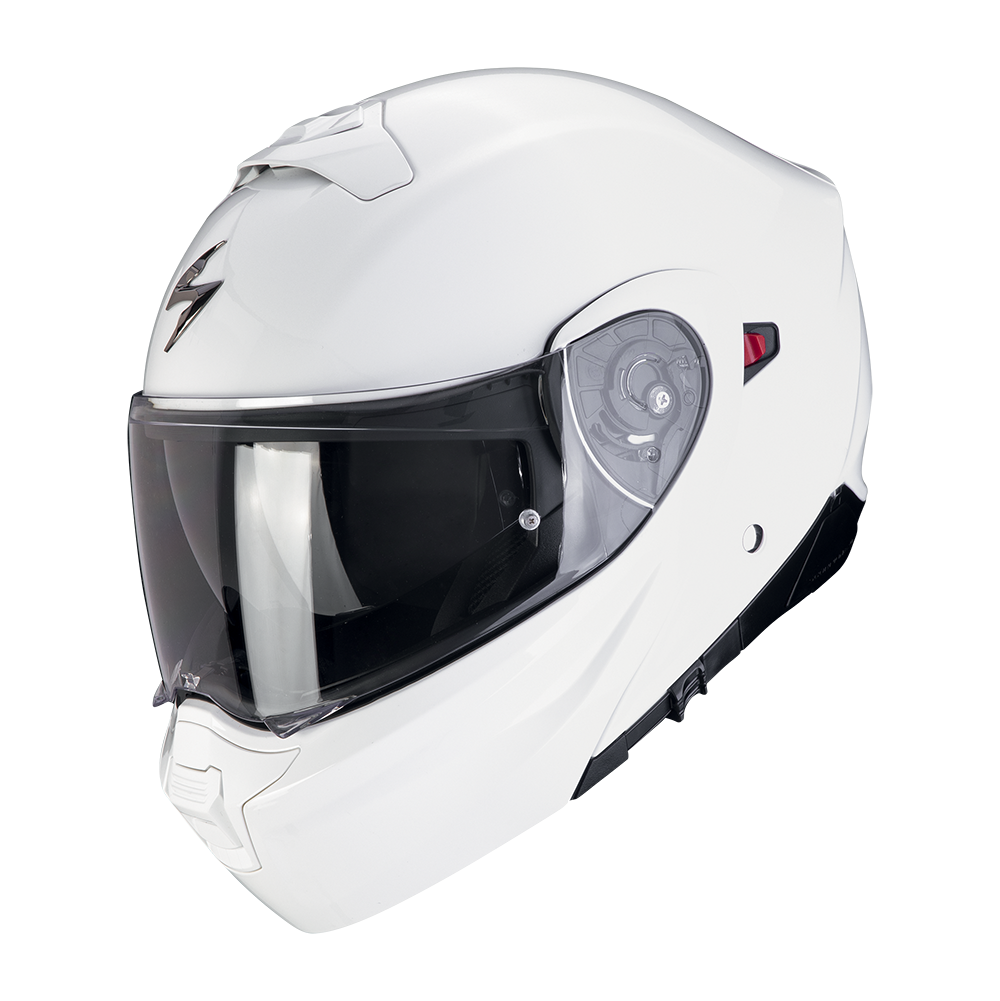 Casco Moto Modulare SCORPION EXO 930 EVO SOLID Bianco Lucido