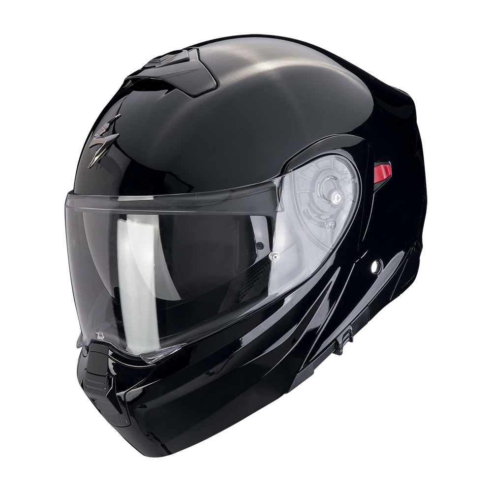 Casco Moto Modulare SCORPION EXO 930 EVO SOLID Nero Lucido