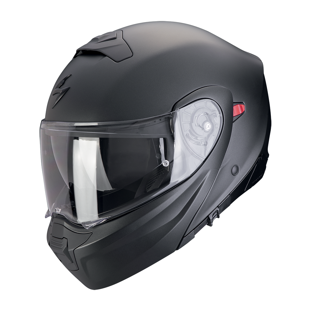 Casco Moto Modulare SCORPION EXO 930 EVO SOLID Nero Perla Opaco