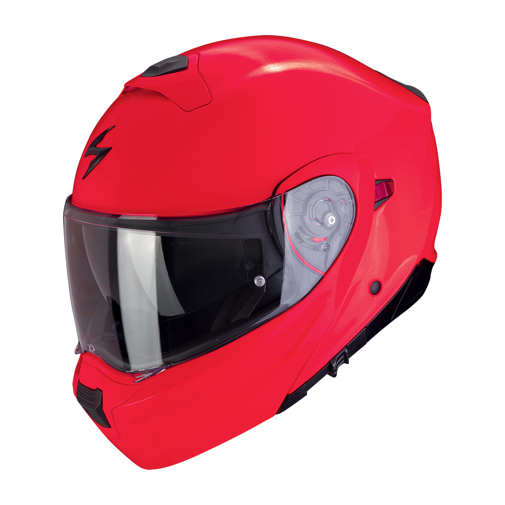 Casco Moto Modulare SCORPION EXO 930 EVO SOLID Rosso Neon