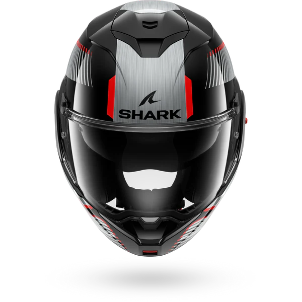 Casco Moto Modulare SHARK OXO SIKTER Nero Argento Rosso