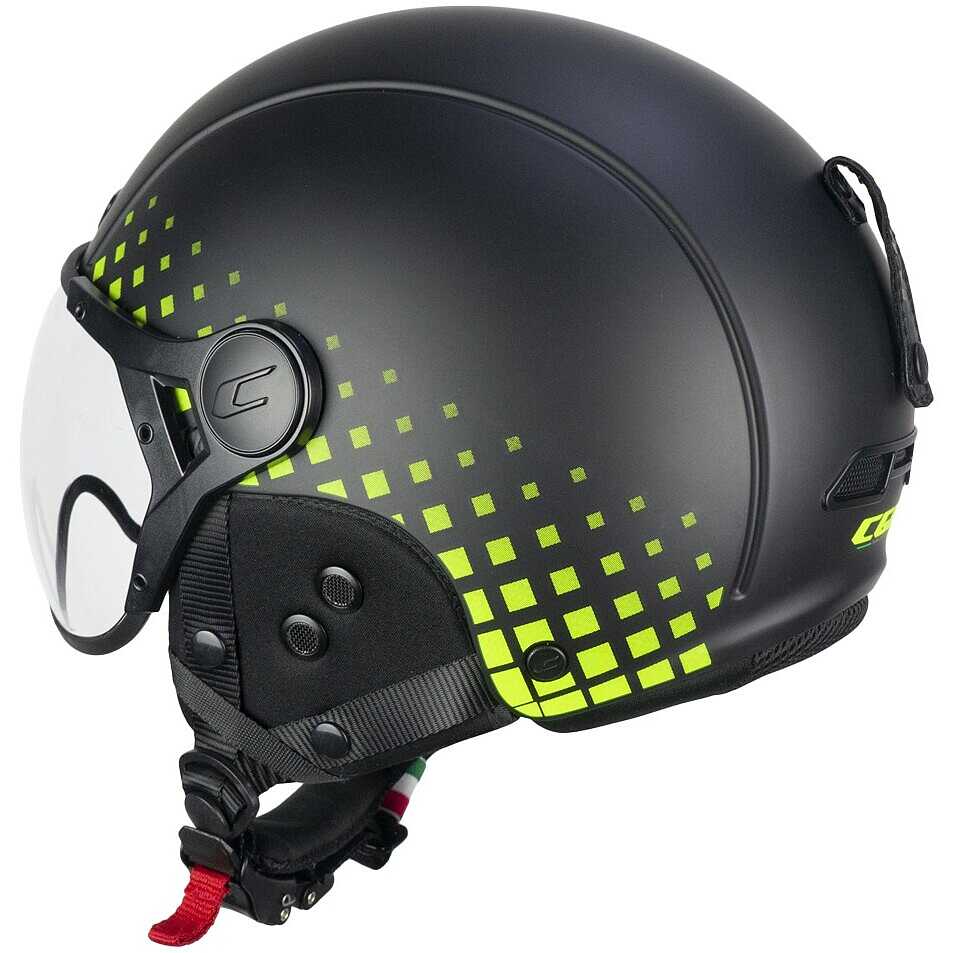 Casco Scii E Bici CGM EBI TONE Nero Opaco Giallo Fluo