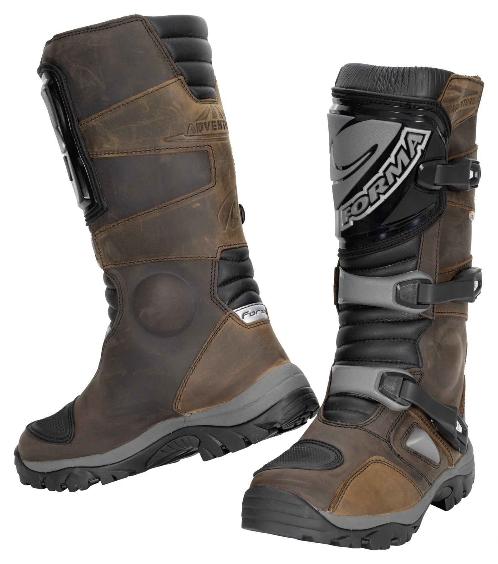 Stivali Moto Forma Boots ADVENTURE DRY Brown Marrone