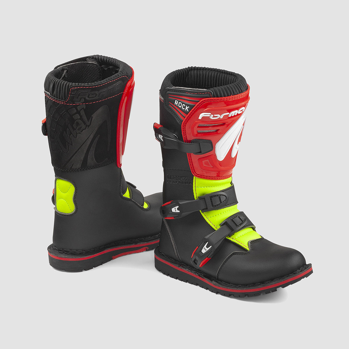 Forma Boots ROCK Nero Rosso Giallo Fluo