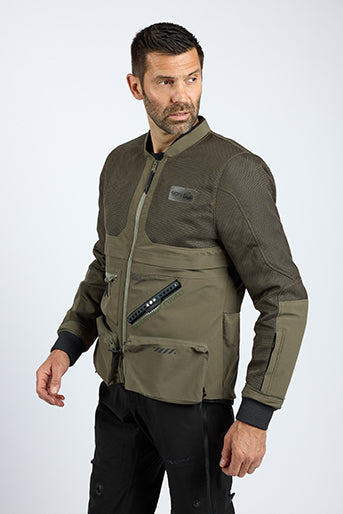 Giacca Moto Uomo IXON ETNA Kaki Nero