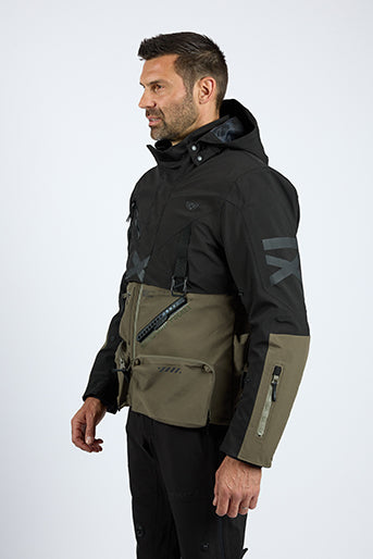 Giacca Moto Uomo IXON ETNA Kaki Nero