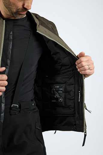 Giacca Moto Uomo IXON ETNA Kaki Nero