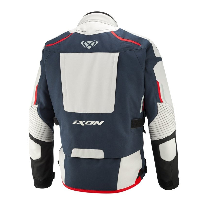 Giacca Moto Uomo IXON MIDGARD C Taglie Grandi Grigio Navy Nero